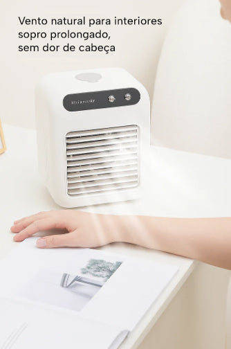 Ar Condicionado Portátil 3 em 1 – Ar fresco onde estiveres, sem fios