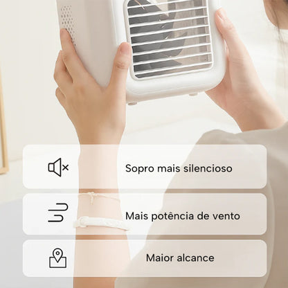 Ar Condicionado Portátil 3 em 1 – Ar fresco onde estiveres, sem fios