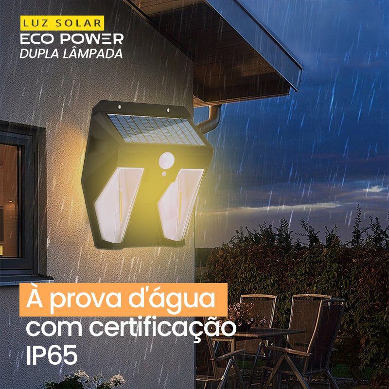Luz Solar EcoPower de Dupla Lâmpada